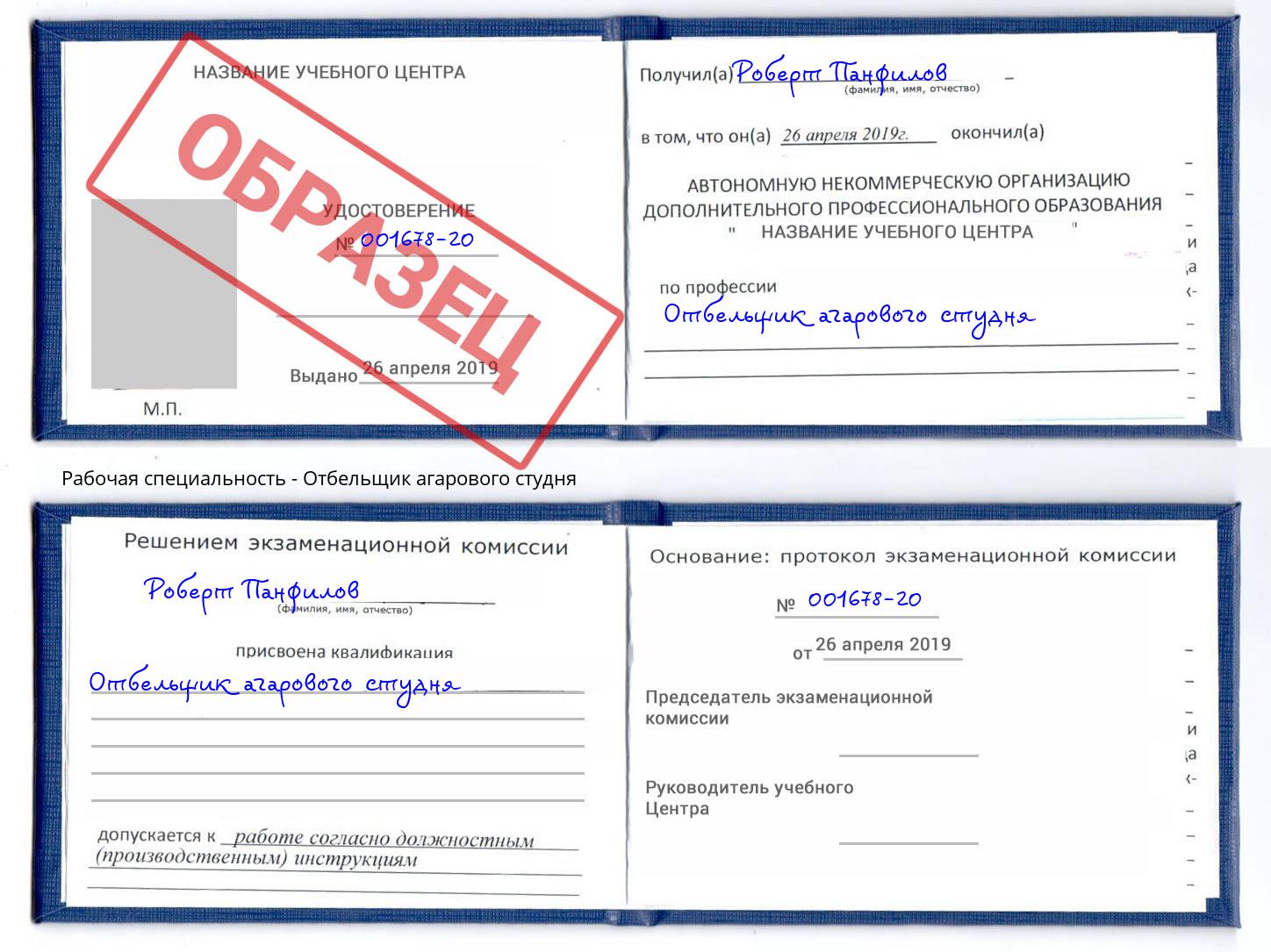 Отбельщик агарового студня Нальчик